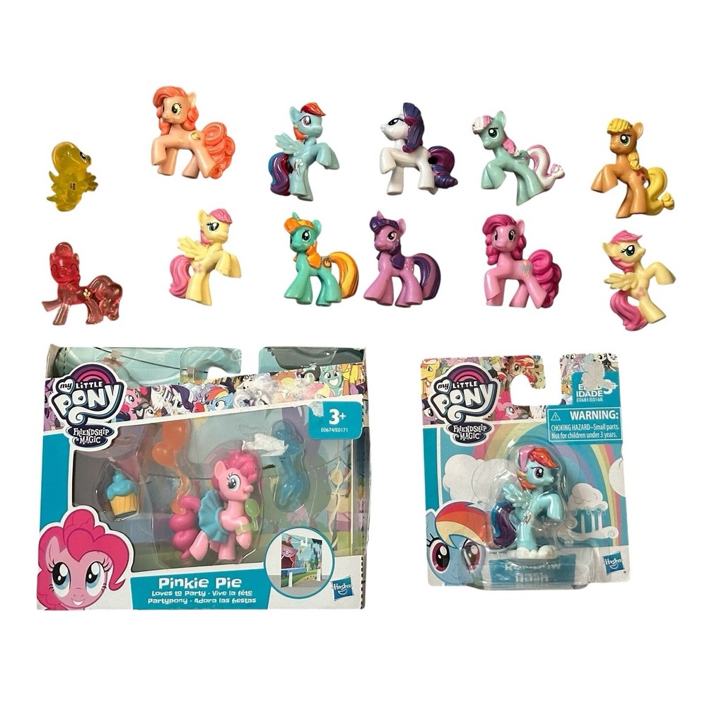 My Little Pony MLP Friendship‎ is Magic Pinkie Pie Rainbow Dash Figure Lot